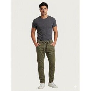 Diesel Krooley-NE JoggJeans Men’s 36x32 Olive Green Denim Sweatpants Slim